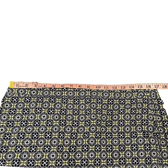 J. CREW The Pencil Basketweave Straight Cotton Lined Skirt Geometric Print Sz 12 - Picture 4 of 11
